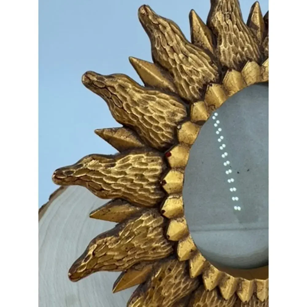 Vintage Gold Sunburst Celestial Picture Frame 7